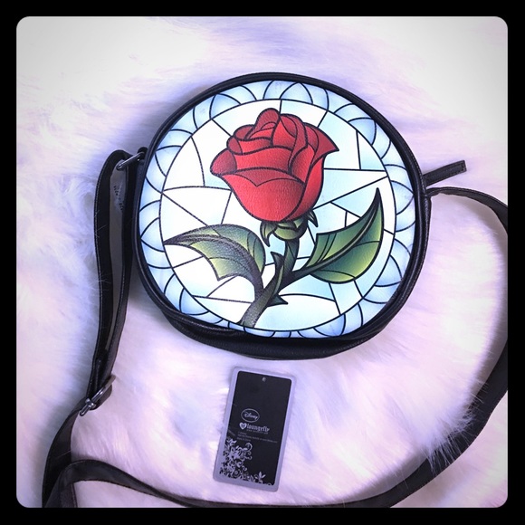 Loungefly Handbags - Loungefly Beauty and the Beast Crossbody